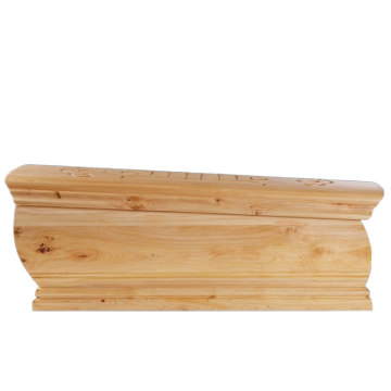 European Style Solid Wood Craft Coffin