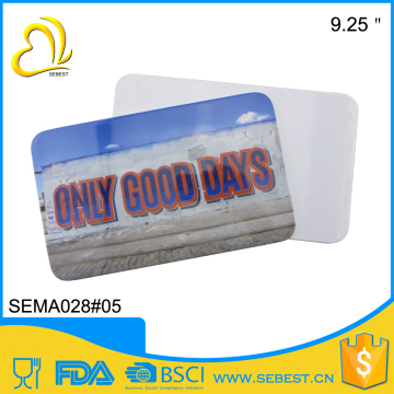 cheap practical custom design melamine square breakfast board