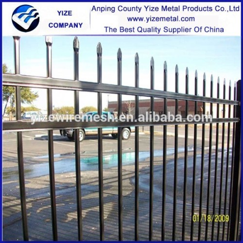 Top-selling new black powder coated antique wrought iron fence / ornamental wrought iron fence (factory price)