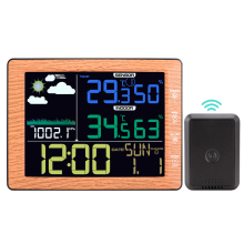 Digital Weather Station with Clock, Hygrometer, Thermometer, and Barometer