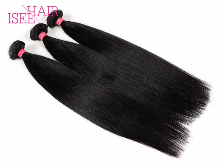 Raw Unprocessed Virgin Indian Hair Straight Human Hair Weave