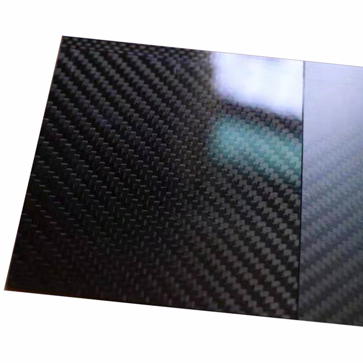 Glossy full carbon fiber strip plate sheet board