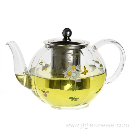 Glass Filtering Tea Maker Teapot Lead Free