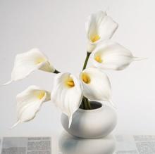Hot Selling PU Real Touch Artificial Calla Lily Flowers for Sale