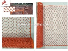 orange plastic Daimond Mesh fence(11years factory)