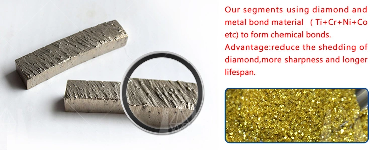 Huazuan Diamond Cutting Tool High Performance Diamond Cutting Saw Blade Segment for Granite Stone