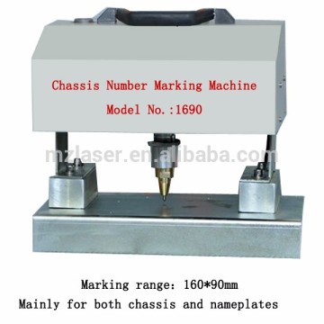 Portable nameplates pneumatic Chassis number vin number marking machine for sale