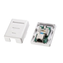 Surface Mount FTP RJ45 Cat6 Shielded Single Port Network Junction Box