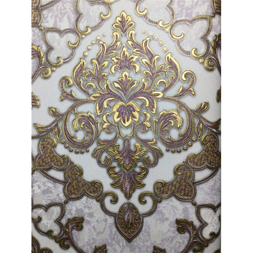 1.06 M 3D Damask PVC Wallpaper untuk Dekorasi Kamar Tidur