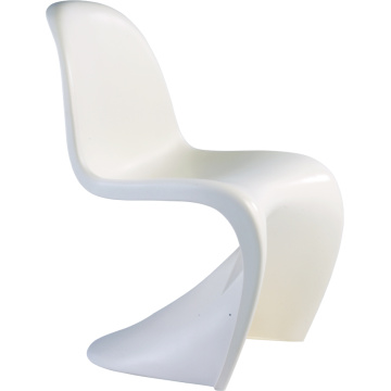 현대 플라스틱 식사 레저 의자 S 모양
