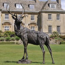 bronze casting foundry metal craft bronze pair of bronze stags for statue
