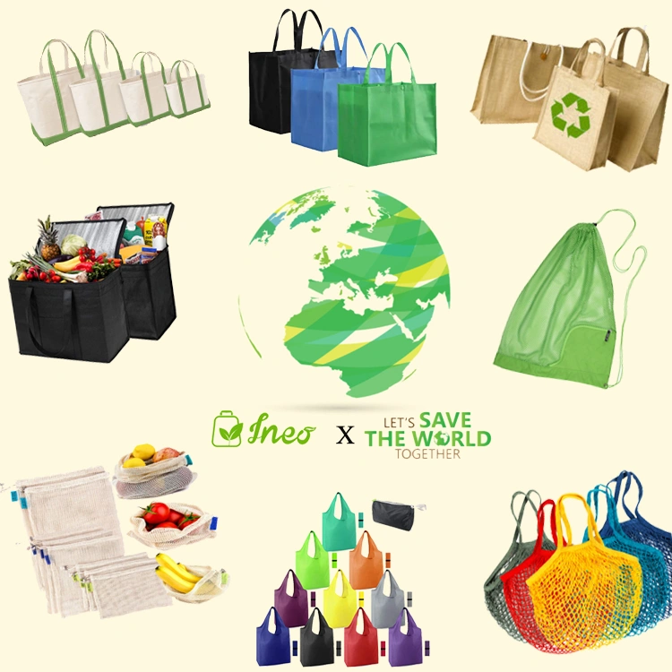 Non-Woven Recyclable Advertisement Printed Logo Nonwoven Shopping Grocery Bag