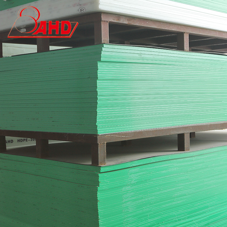 Grøn med høj densitet ekstruderet polyethylen HDPE -kort