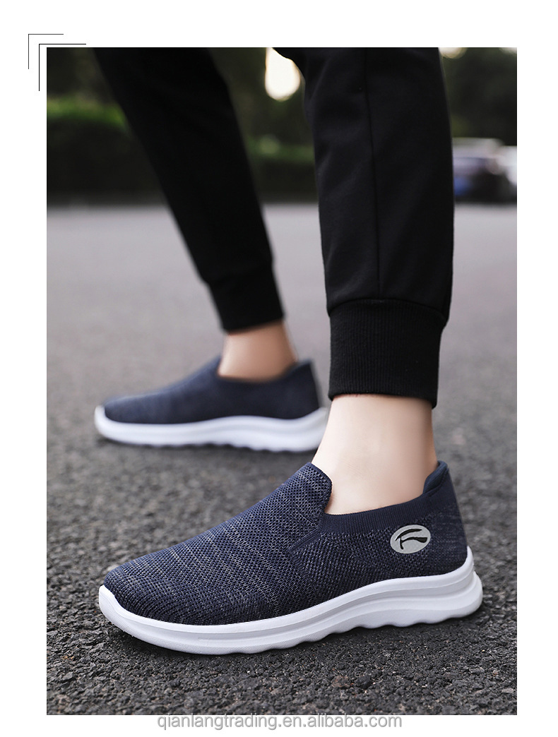 39-45 yard Casual shoes for men soft sole breathable one-step tide Sport Fitness Walking shoes for men Fitness running shoes