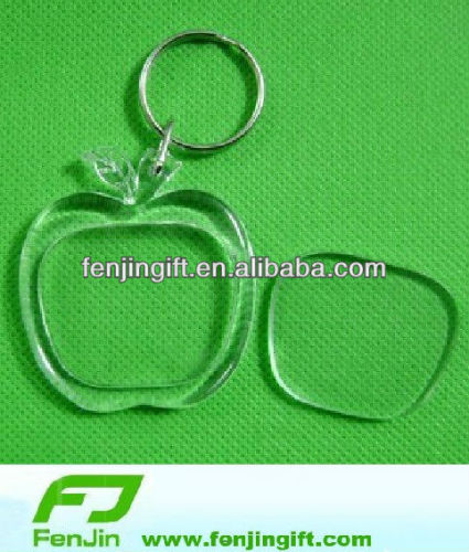 apple acrylic frame key chain