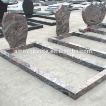Multicolor Red Granite Gravestone