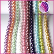 High quality 12mm imitation round glass pearl string