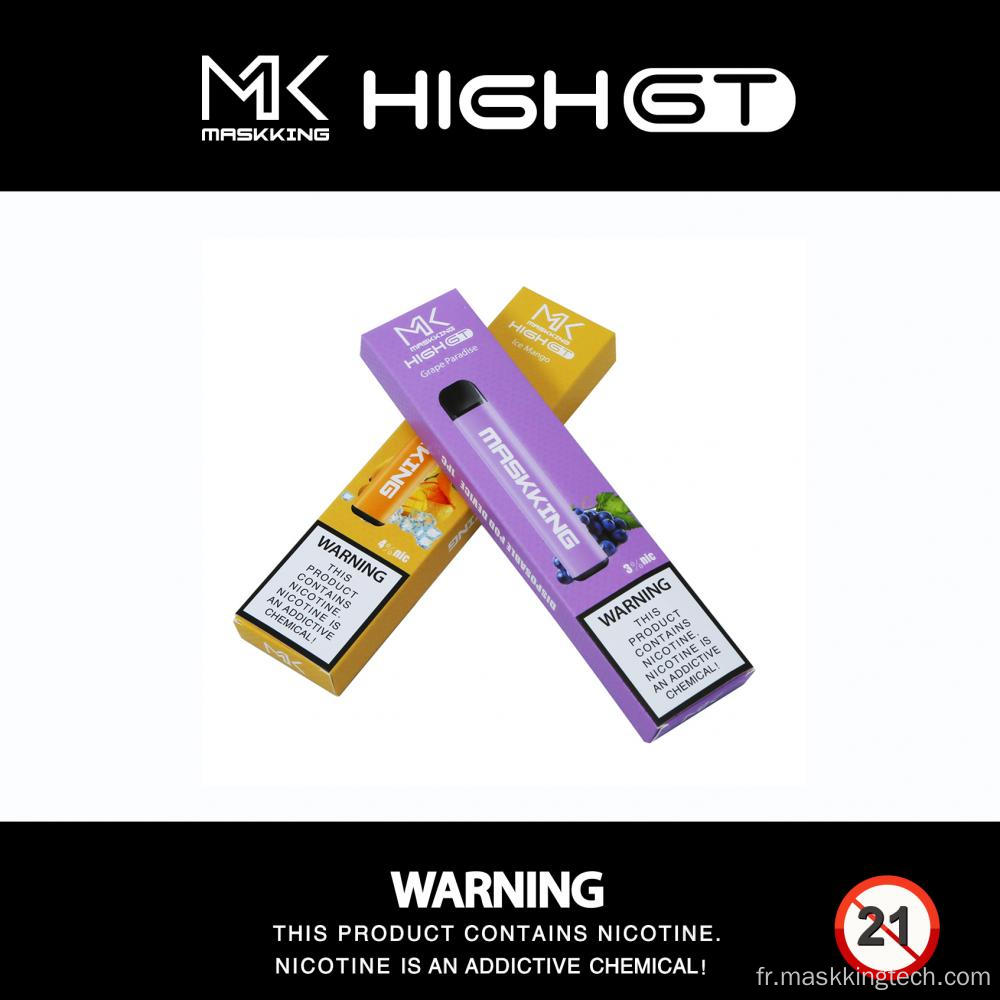 Système de dosettes jetables Maskking 350mAh 2ml Ejuice