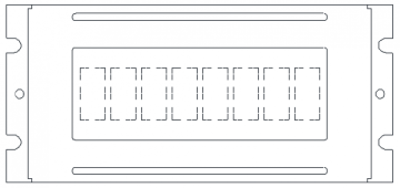 Monochrome LCM   PLC0801CW