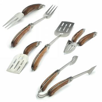 3PCS Stainless Steel BBQ Grill Tool Sets