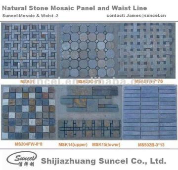 Mesh Backed Stone Mosaic Tile and Mosaic Stone factory