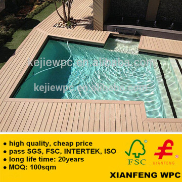 High Quality Wood Floor Anti Slip Waterproof Exterior Cheap Composite Decking