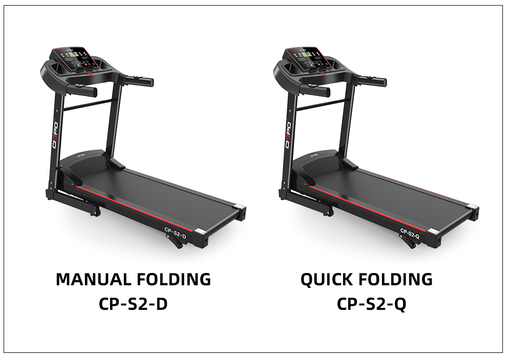 Grosses soldes Home Folding Treadmill Running Machine with 3 levels Inclinacion manual Fitness