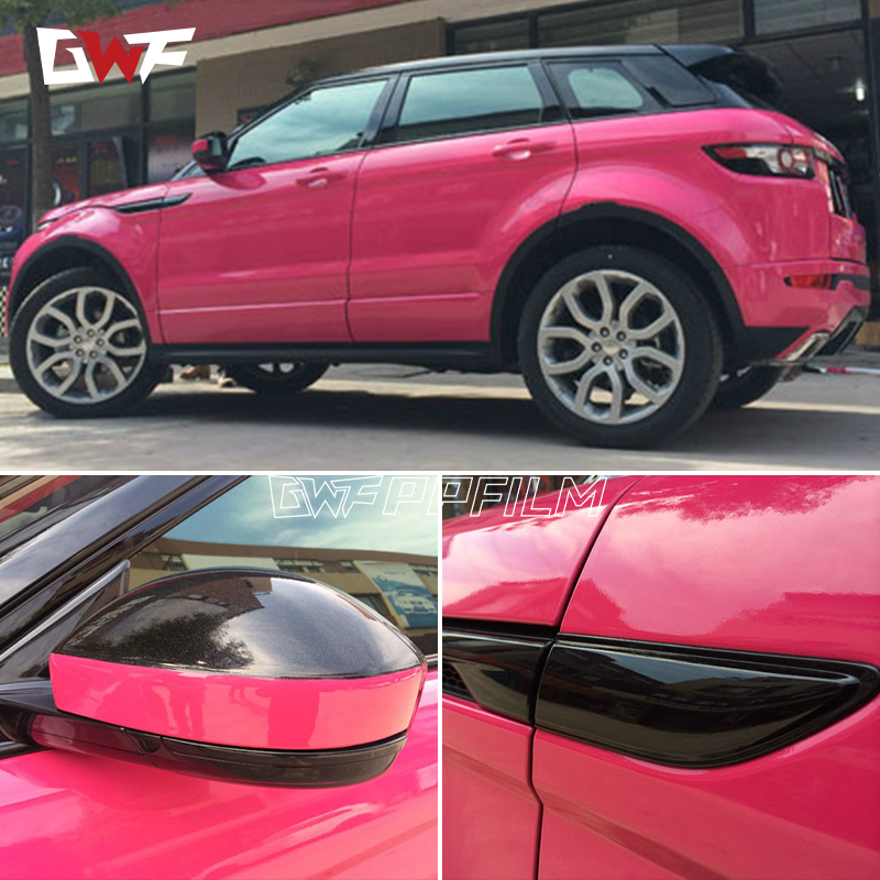 Película cromada de coche rosa