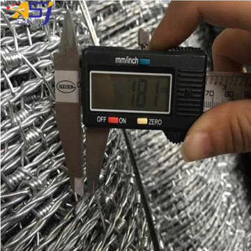 safety barbed wire/decorative galvanized barbed wire fencing