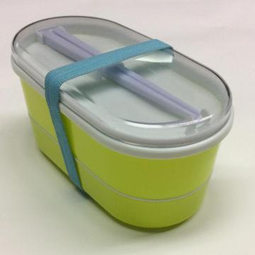 Plast enkel dubbelskikt barn lunchbox