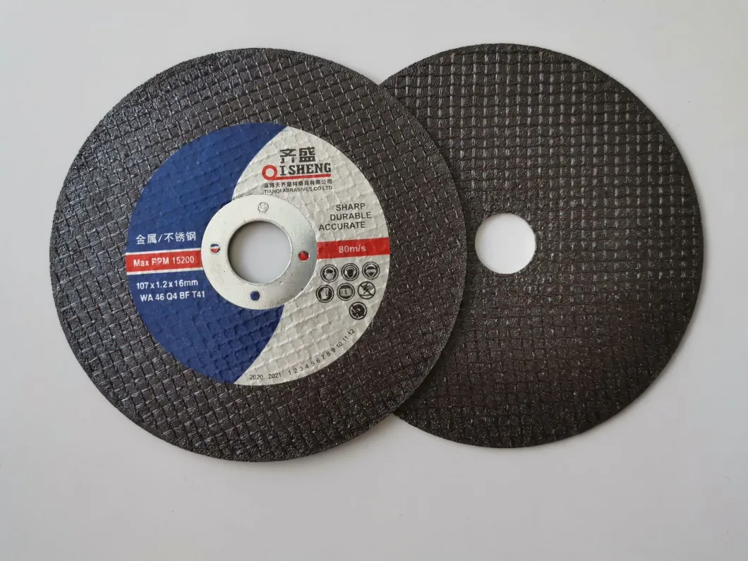 Asia Market Best Selling Cutting Disc Abrasvie Wheels Mabunufacturer Metal Cutting107X1.2X16mm