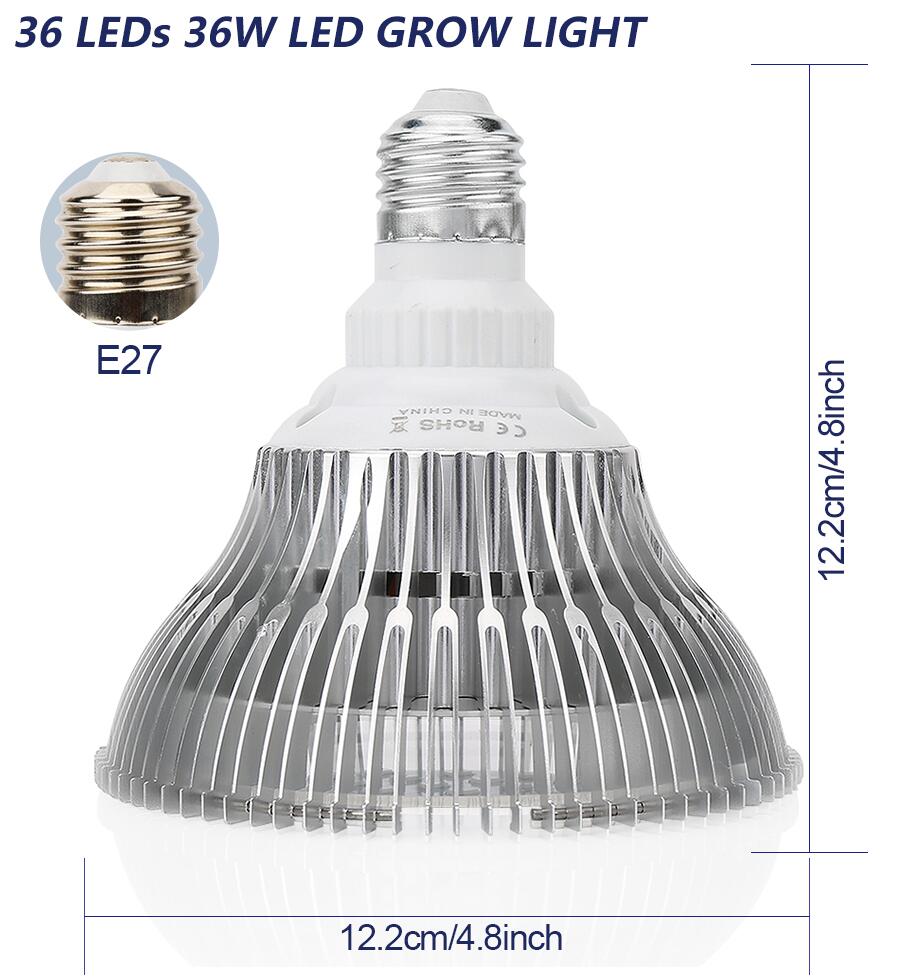 LED Plant Growing Light E27 36W