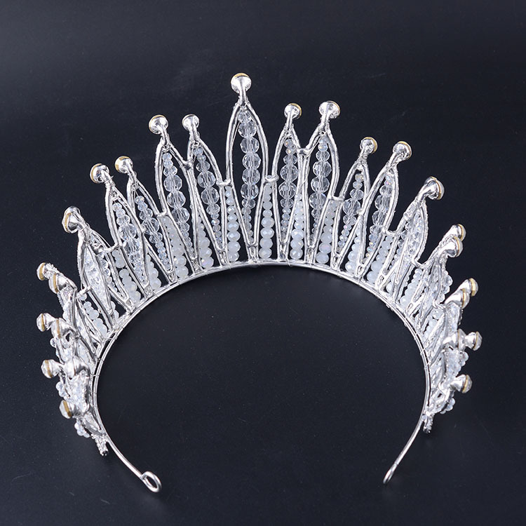 2017 New Arrival Fashion Pearl Crystal Crown