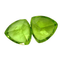 0.48carat Peridot Loose Gemstones Trillion For Peridot Rings 5mm