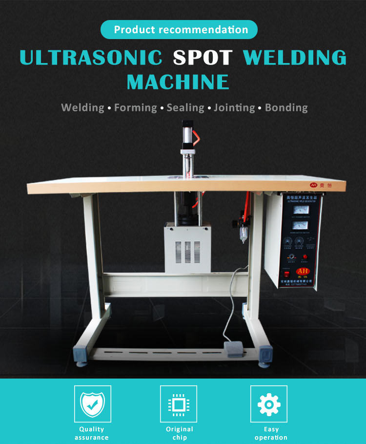 typical pneumatic power Make nylon button ultrasonic metal spot welding machine//