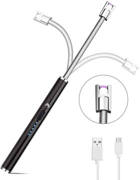Electric Arc Lighter - Electronic Candle Long Lighter with Flexible Long Neck
