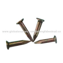 Concrete Steel Nail, Yeallow Finished, Made of Mid-Carbon Steel