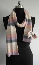 Very fashion ladies stripe knitted scarf