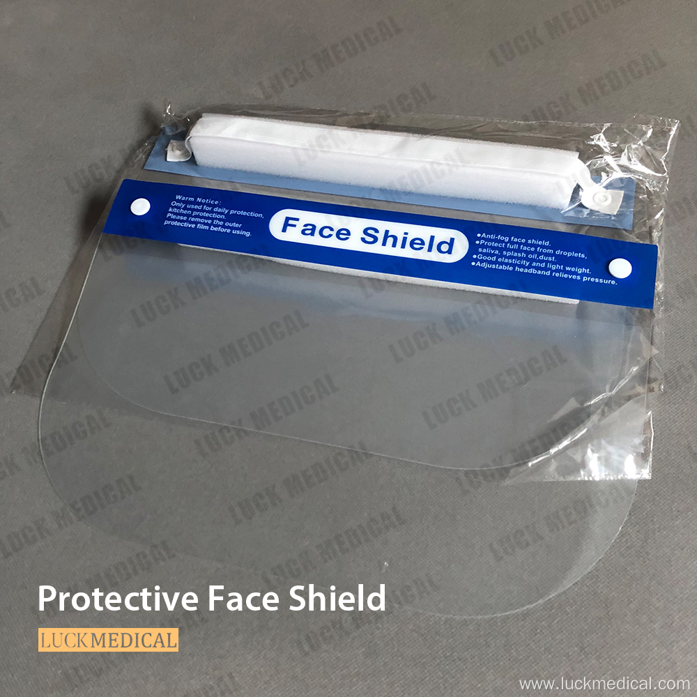 Protective Face Shield Clear Anti-Fog Adjustable