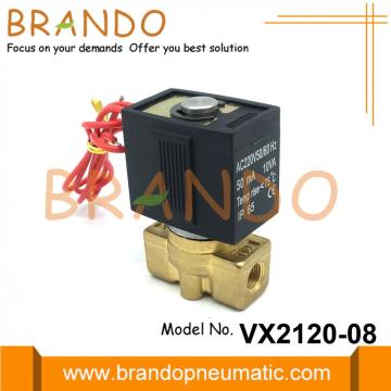 VX2120-08 SMC نوع الملف اللولبي صمام 1/4 `` 24VDC 220VAC