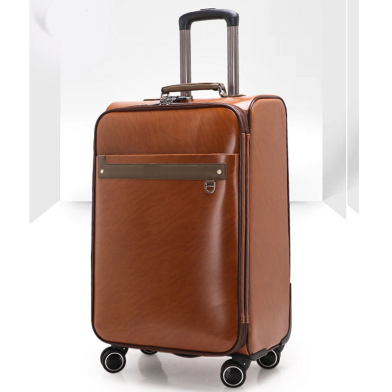 4 wheels pu luggage