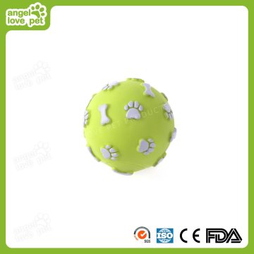 Dog Lovely Footprint Bone Print Vinly Ball Toy