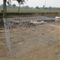 Cage en pierre de panier de gabion galvanisé à haute teneur en zinc