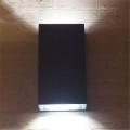 LEDER Applique murale d&#39;extérieur carrée simple à LED noire