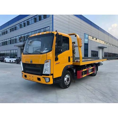 Howo Slide Recovery Roads Road Road Flatbed Tow Truck
