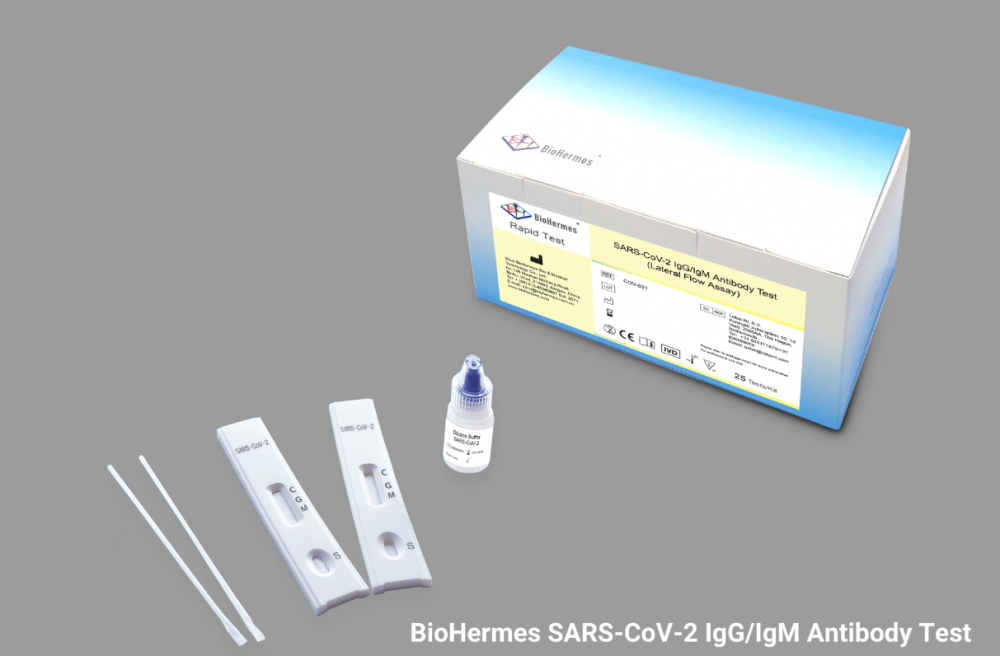 Szybki test kasetowy koronawirusa immunoglobuliny M.