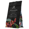 Bolsa de café de fondo ecológico de 16 oz de fondo ecológico negro mate