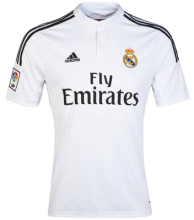 2014 Spain Club Real Madrid Home White Soccer Jersey , Soccer uniform Custom Made