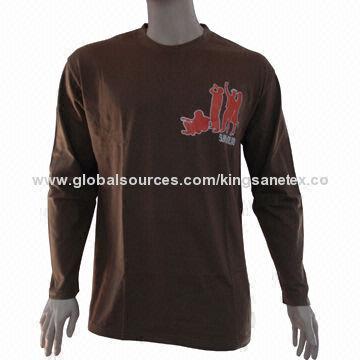 Cotton men's long sleeves apparel