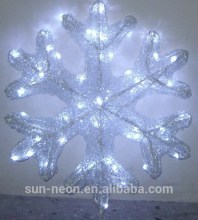 christmas holiday 2D LED snowflake motif light LED rope light snowflake motif